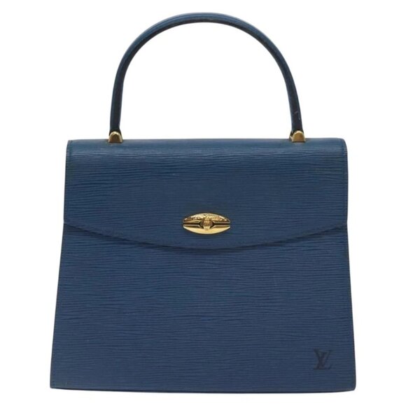 LOUIS VUITTON Epi Malesherbes Hand Bag Blue - Picture 2 of 16